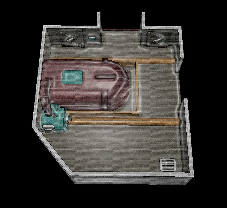 Diorama The Skeld - Among Us Map