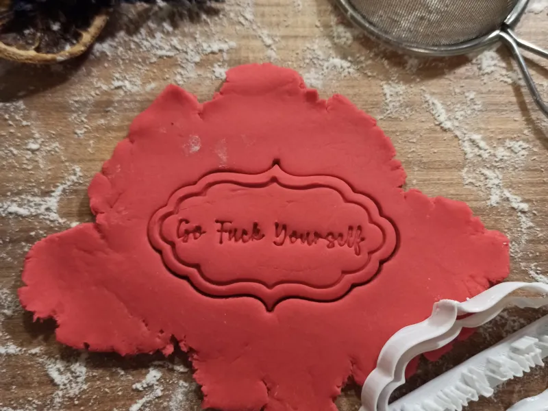 Rude Cookie Cutter; Go F*ck Yourself, for Mean People