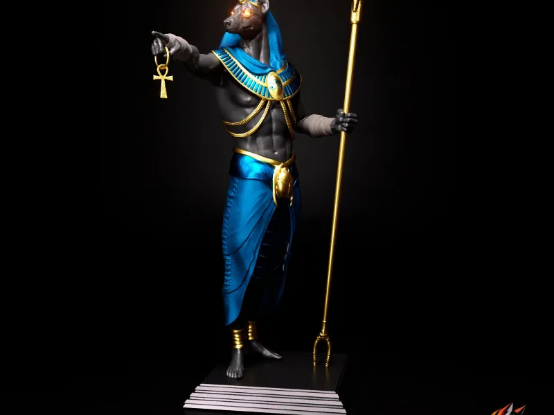 ANUBIS - ÄGYPTISCHER GOTT DER UNTERWELT 3D DRUCK