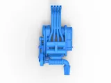 Engine of Top fuel Dirt dragster motorcycle Scale 1:25-3