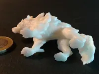 Ice Wolf - Monstrous Creature - PRESUPPORTED - 32mm Scale-4