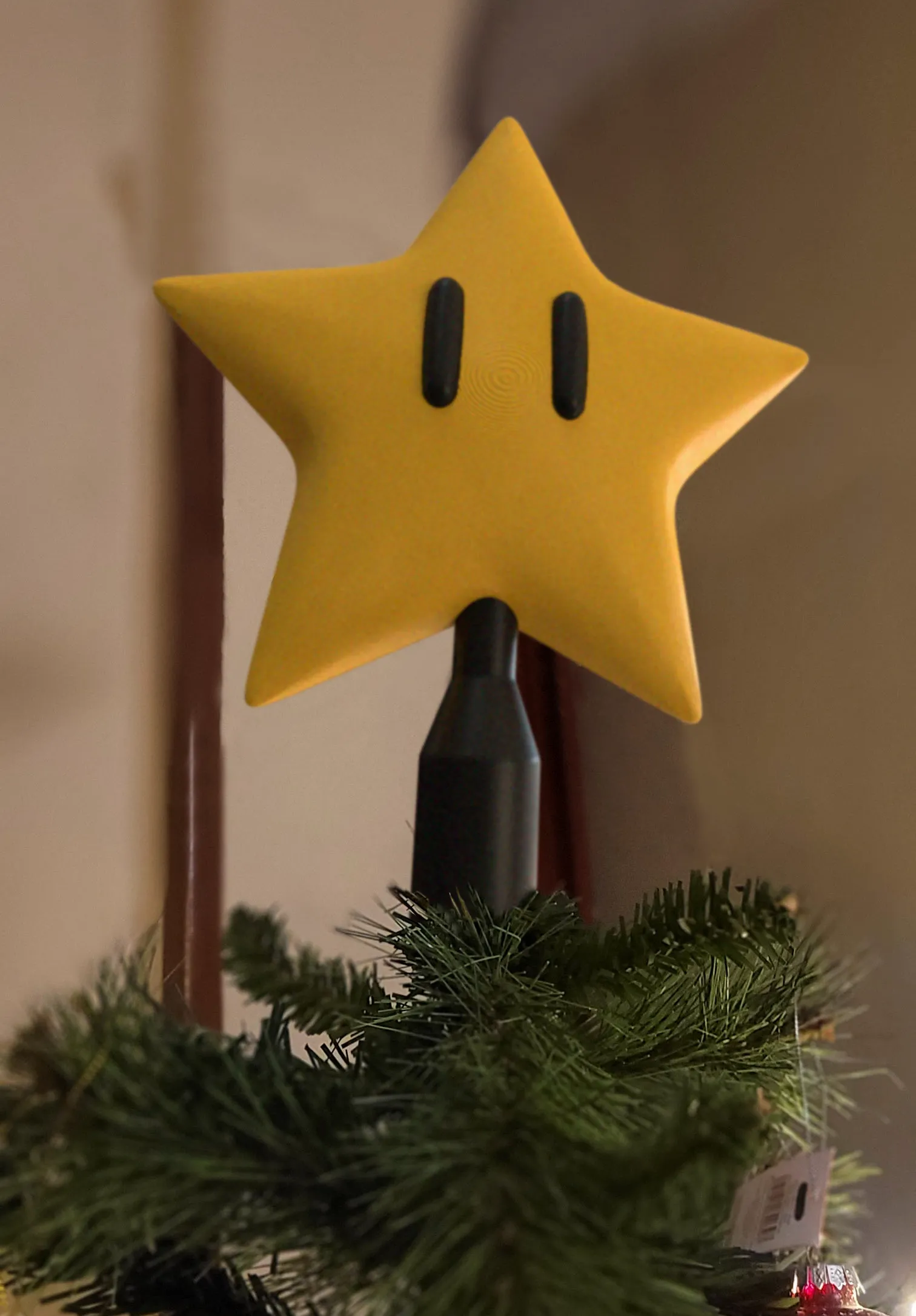 Nintendo-themed Christmas tree decoration