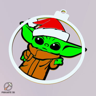 Baby Yoda Christmas Tree Decoration