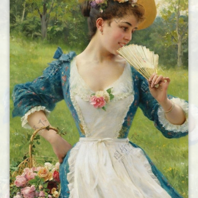 Lithophane Famous Painting - Beautiful Lady