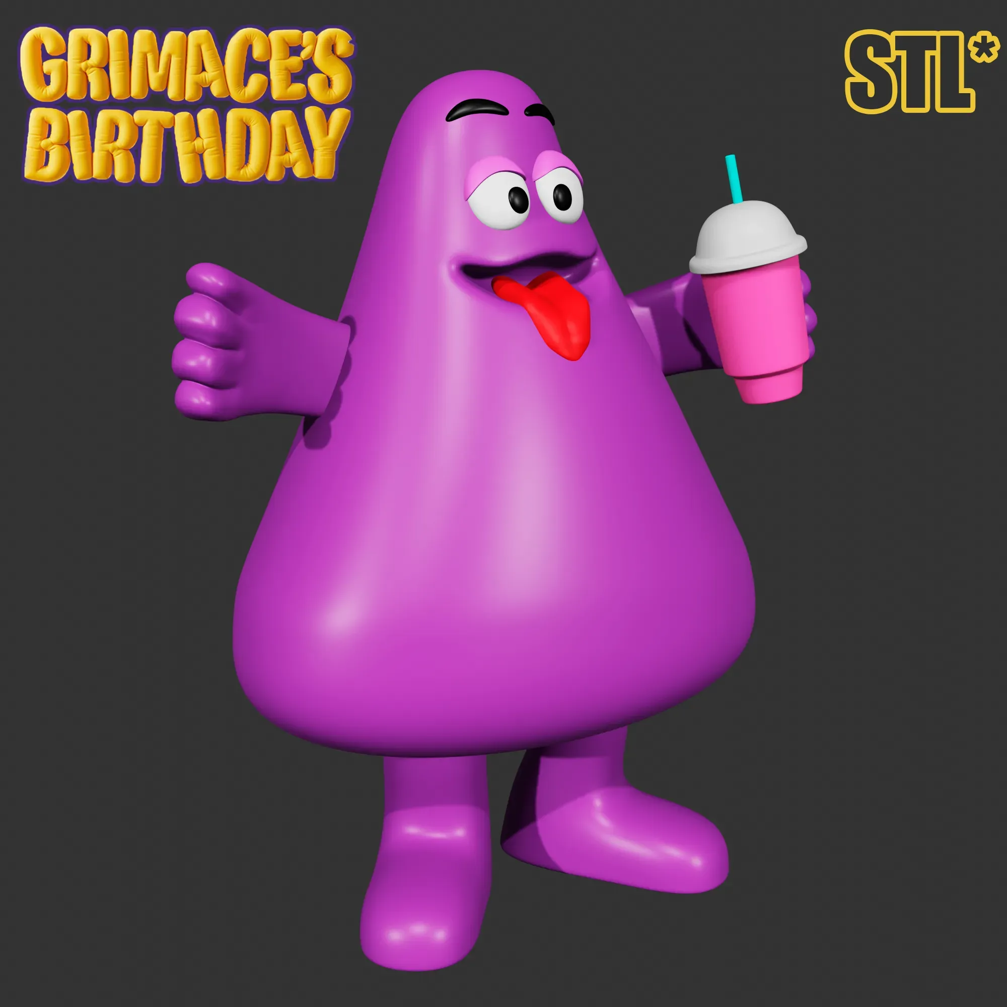 The Grimace's Birthday Milkshake - Download Free 3D model by DISCORDIA  (@e.iveth64) [7e71212]