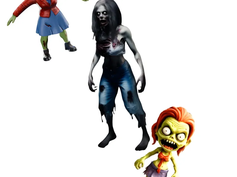 Zombie Trio: Creepy Companions