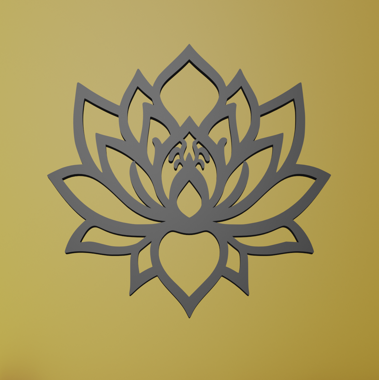 Lotus Flower Wall Art | 3D models download | Creality Cloud