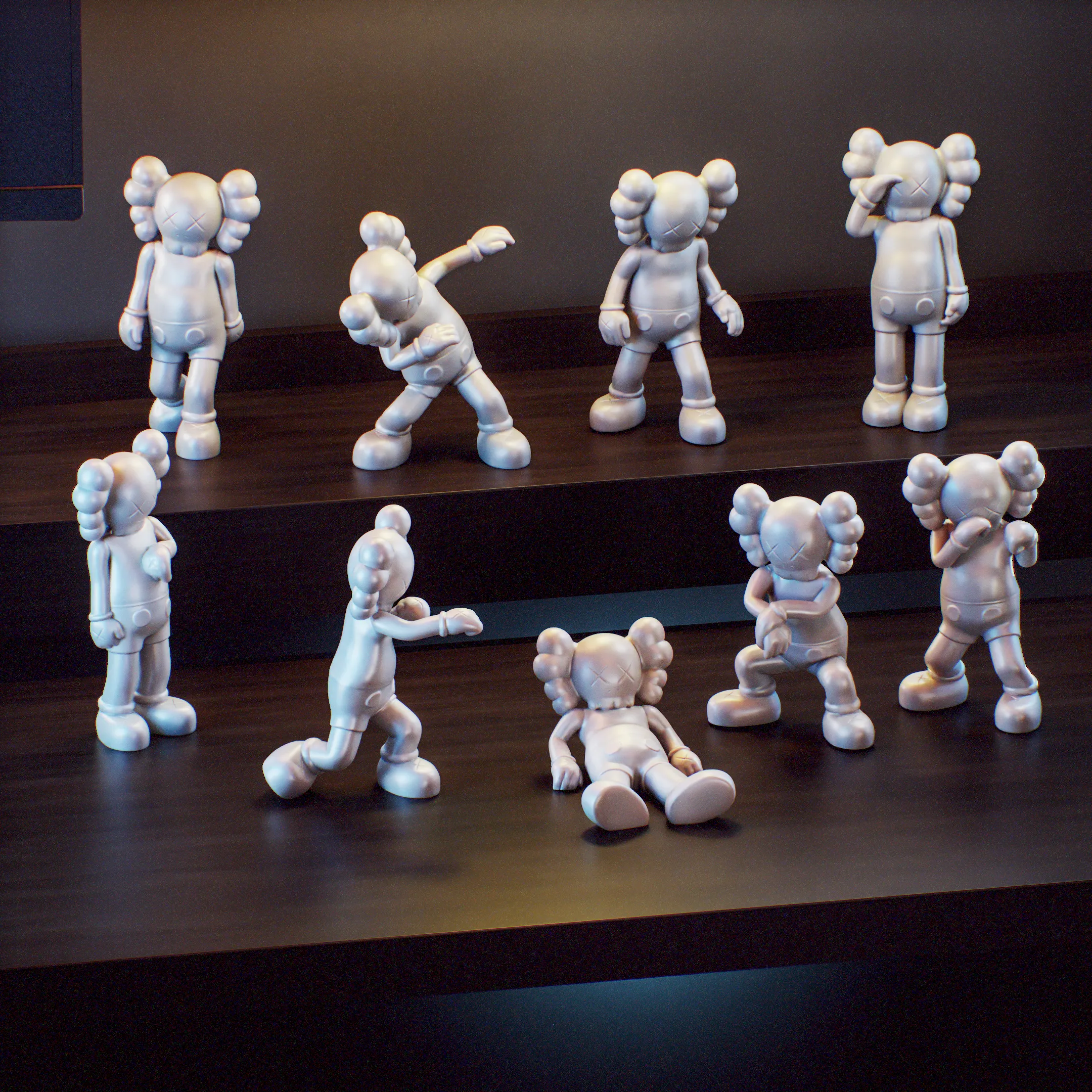Kaws Companion x 9 mega pose bundle pack