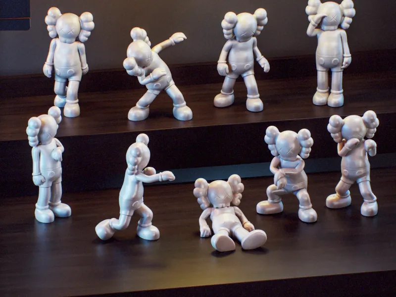 Набор Kaws Companion: 9 мега-поз