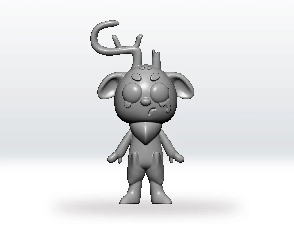 Dandy's World Twisted Rudie STL 3D Model Character Fanart