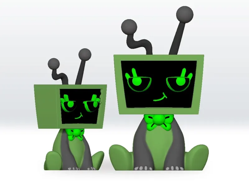 Dandy Vee STL file 3D Model Dandys World STL 3D Fanart
