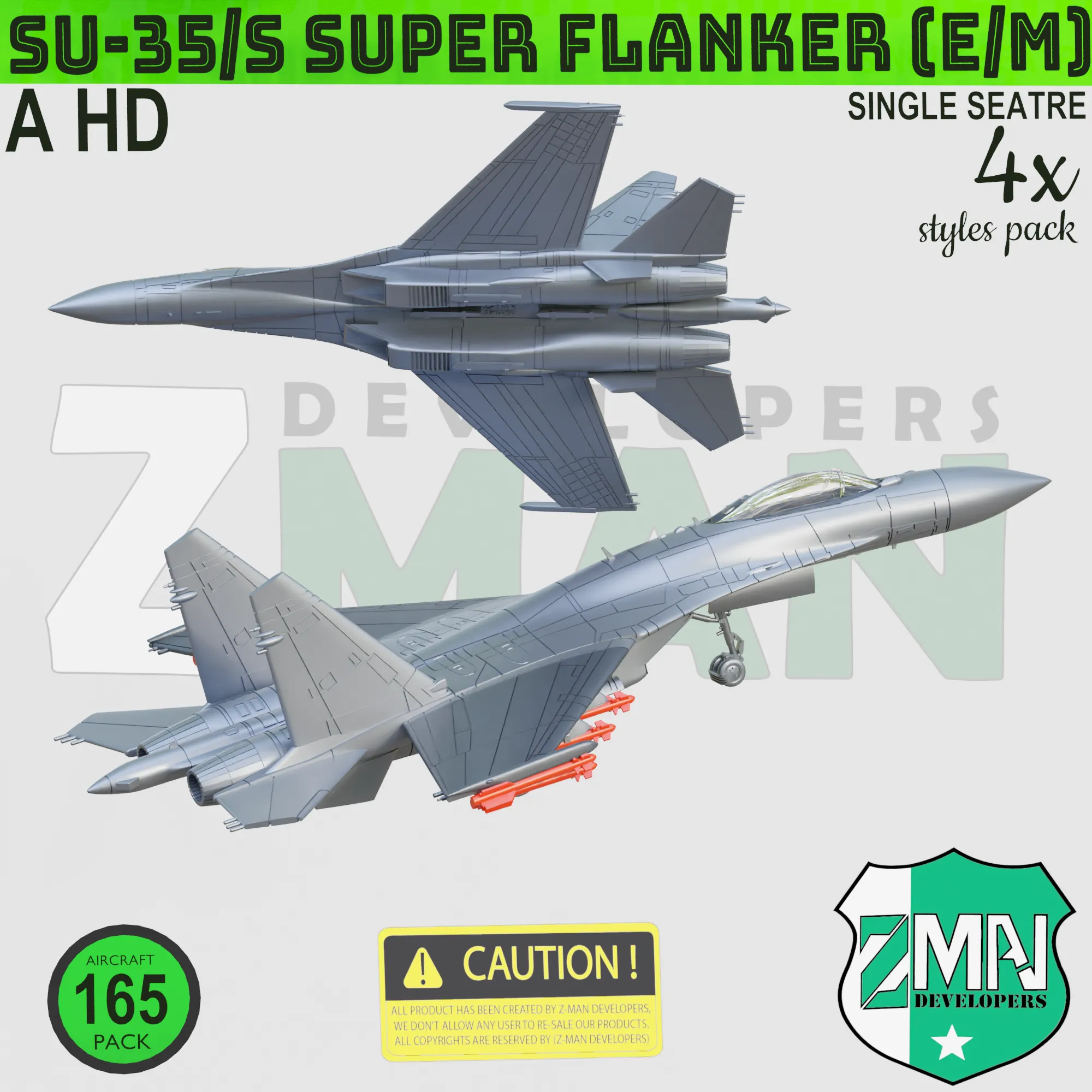 SU-35s (SUPER FLANKER E/M) V1 (4 IN 1)