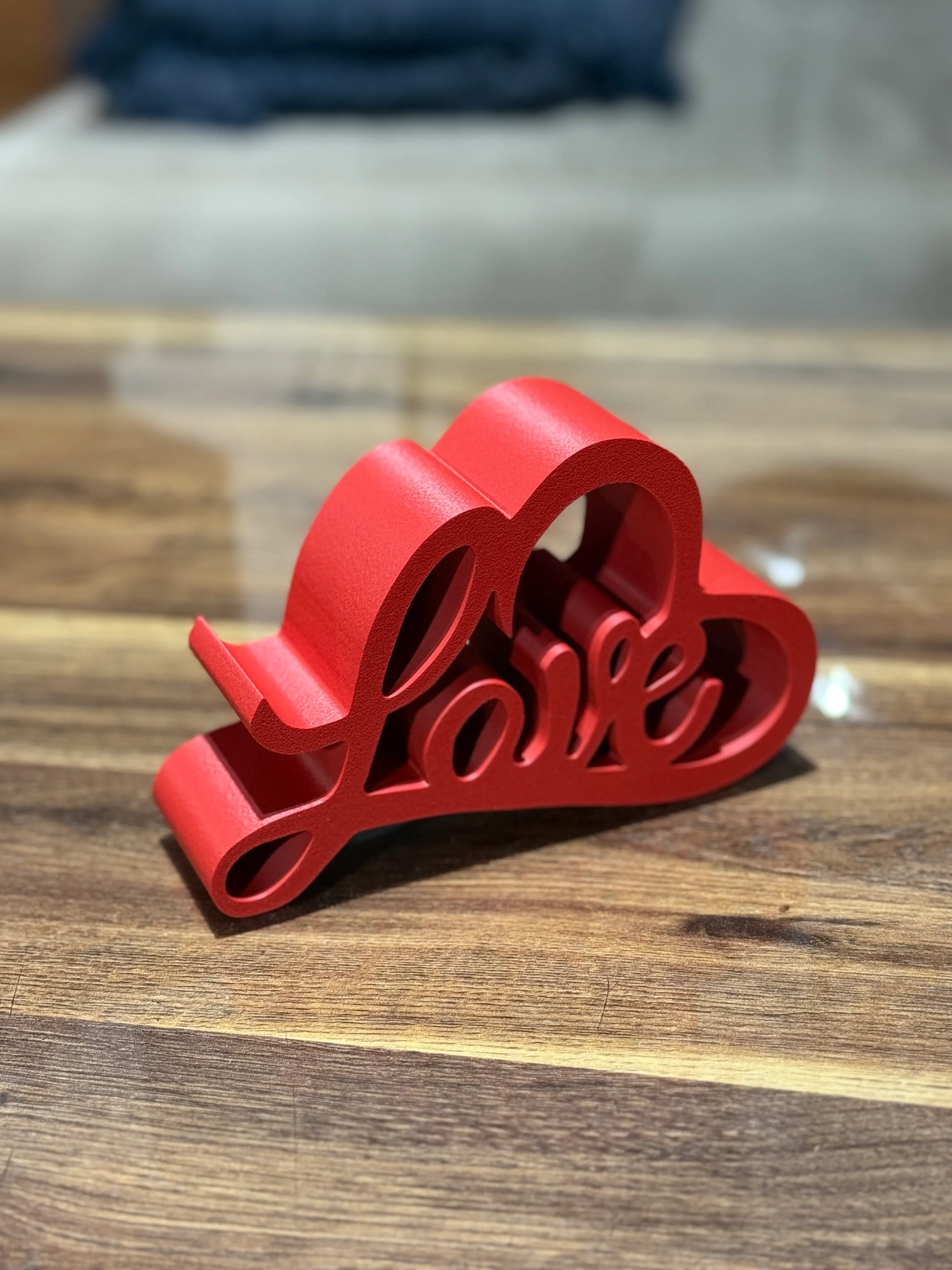 LOVE MELTED WITH HEART / TEXT STAND / VALENTINE
