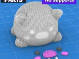 knitted pig squishmallow - 3MF - STL-3