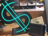 Lámpara de neón de dólar-1