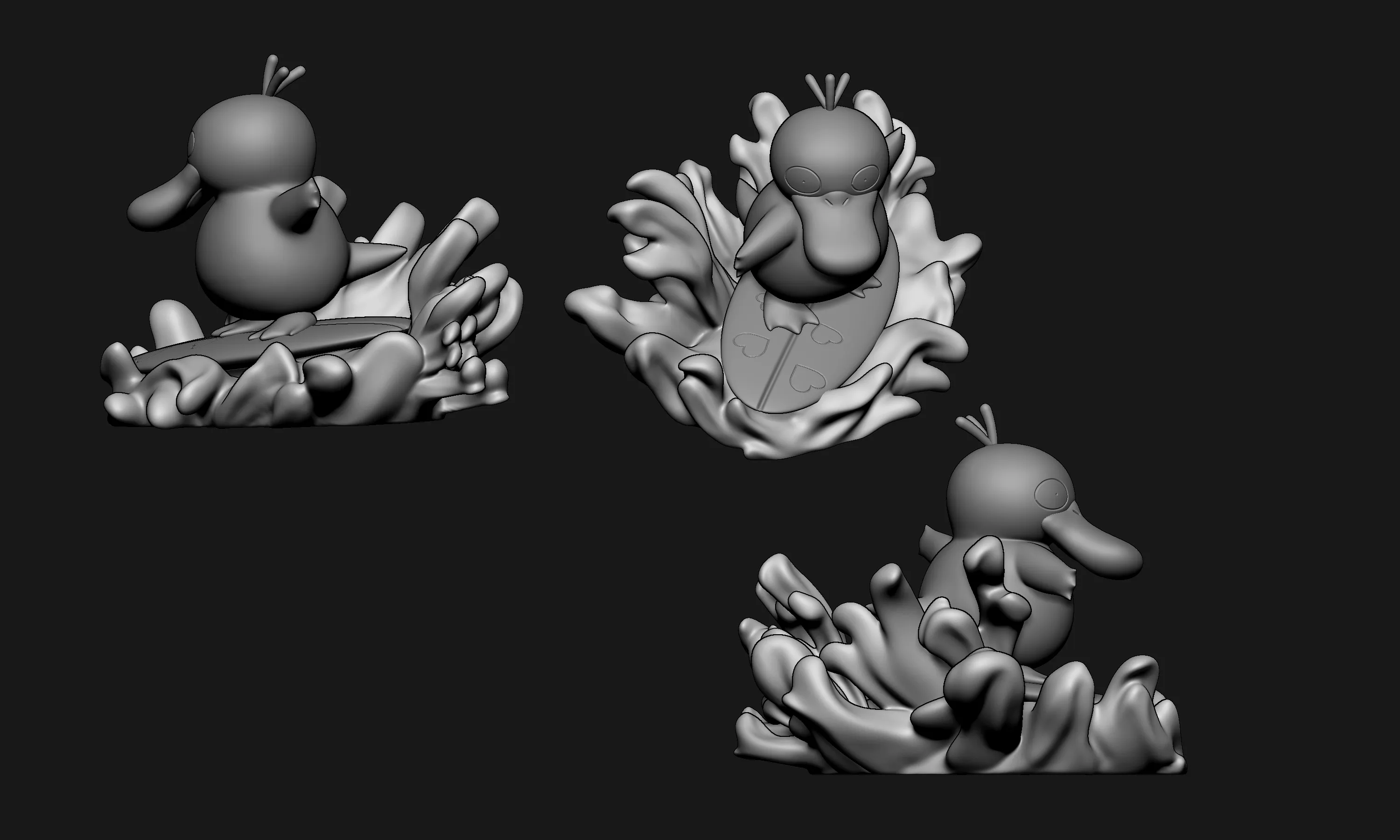Pokemon - Surfing Psyduck