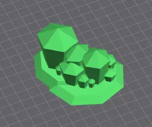 Low Poly Crystal Cluster
