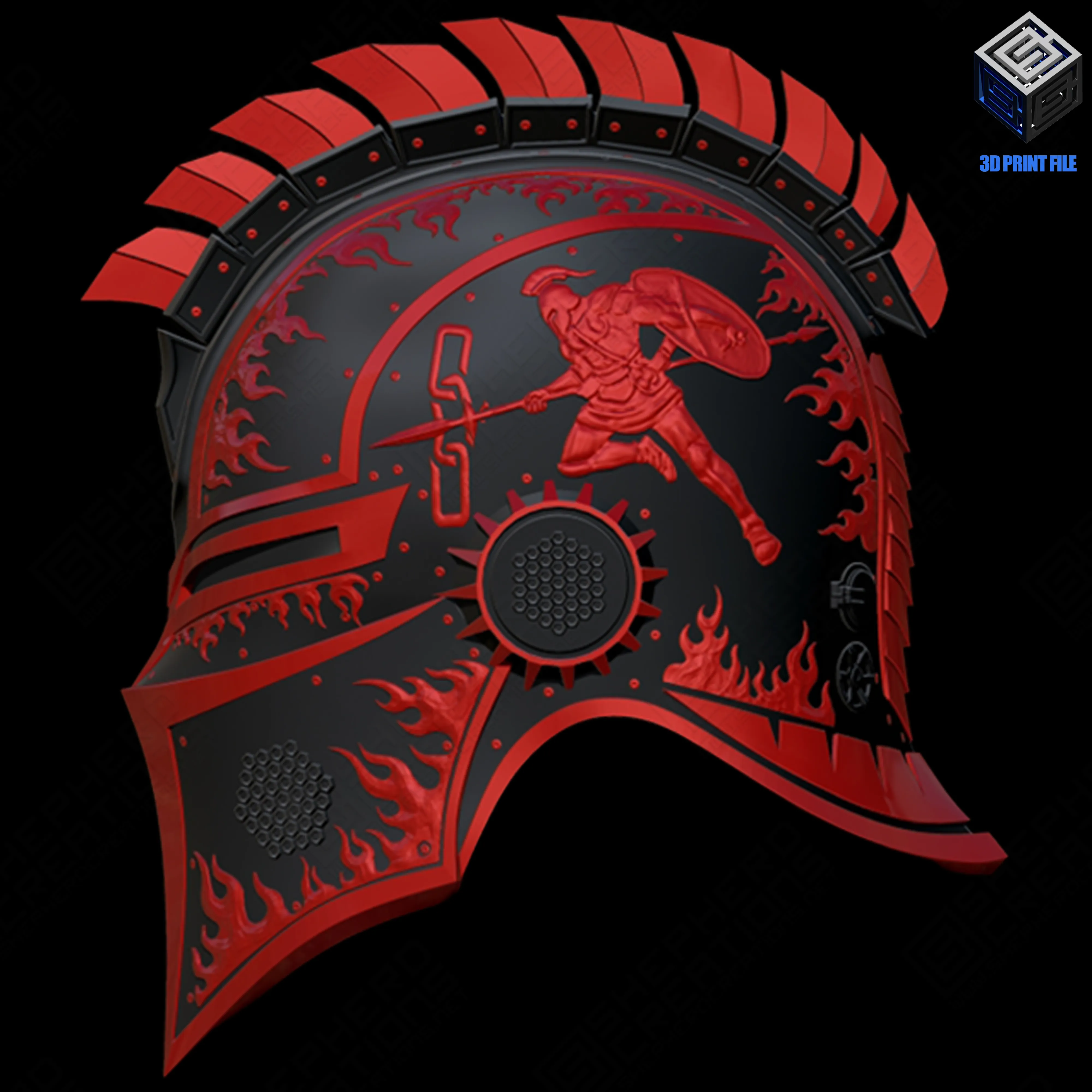Ares Helm God of War Red Rising Inspired