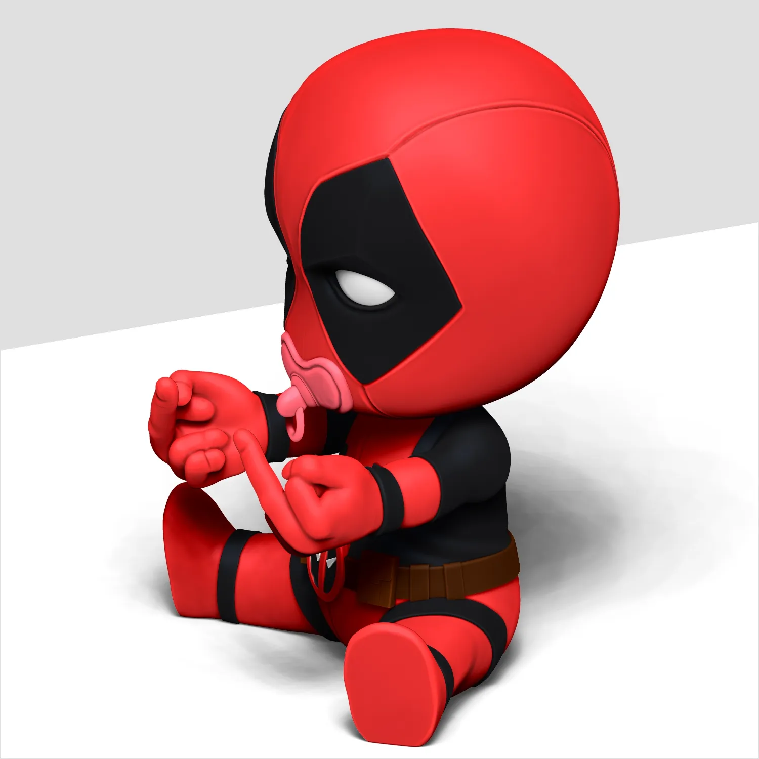 Baby Deadpool Middle Finger
