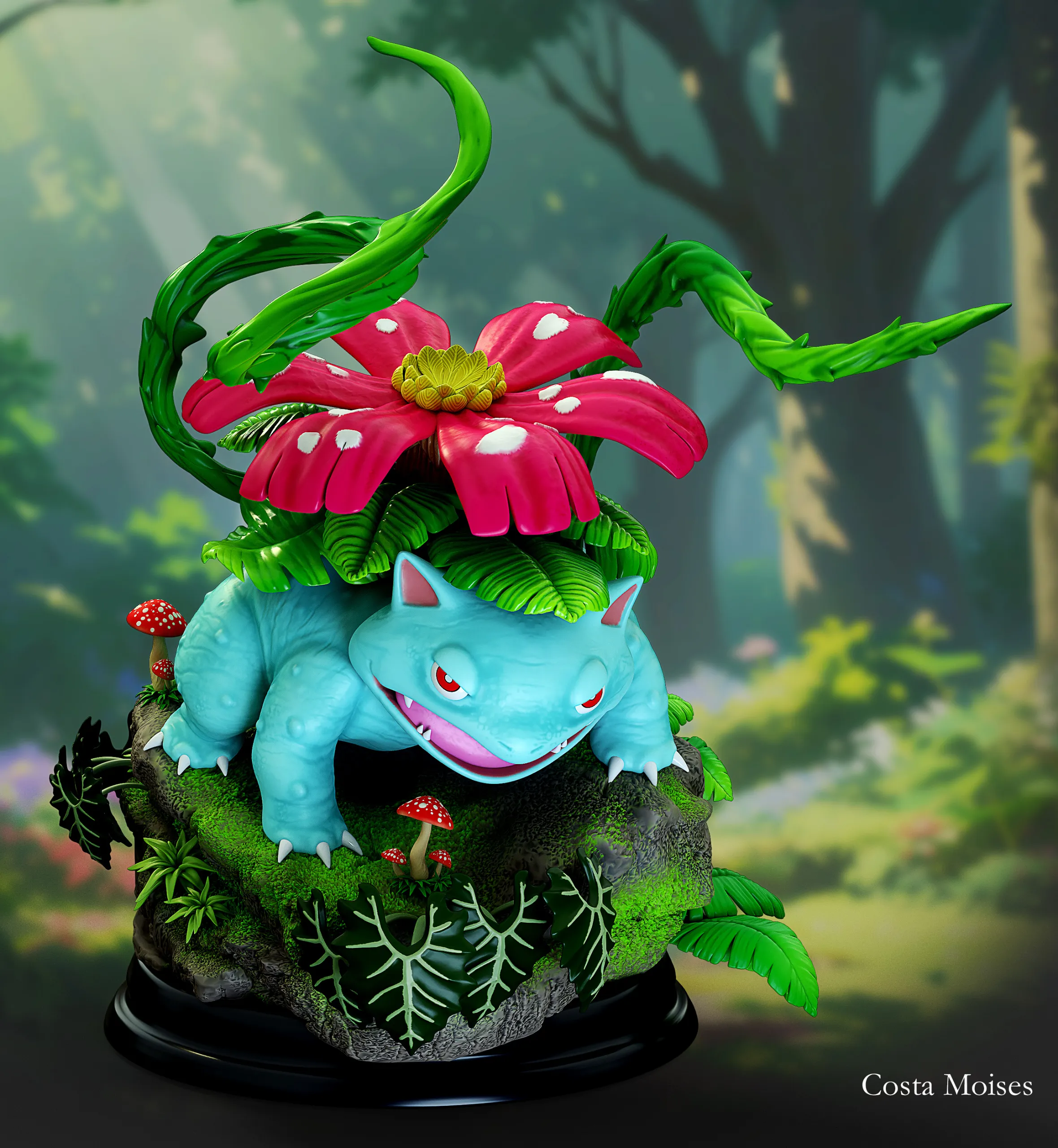 Characters & Creatures STL Download - Venusaur (Pokémon