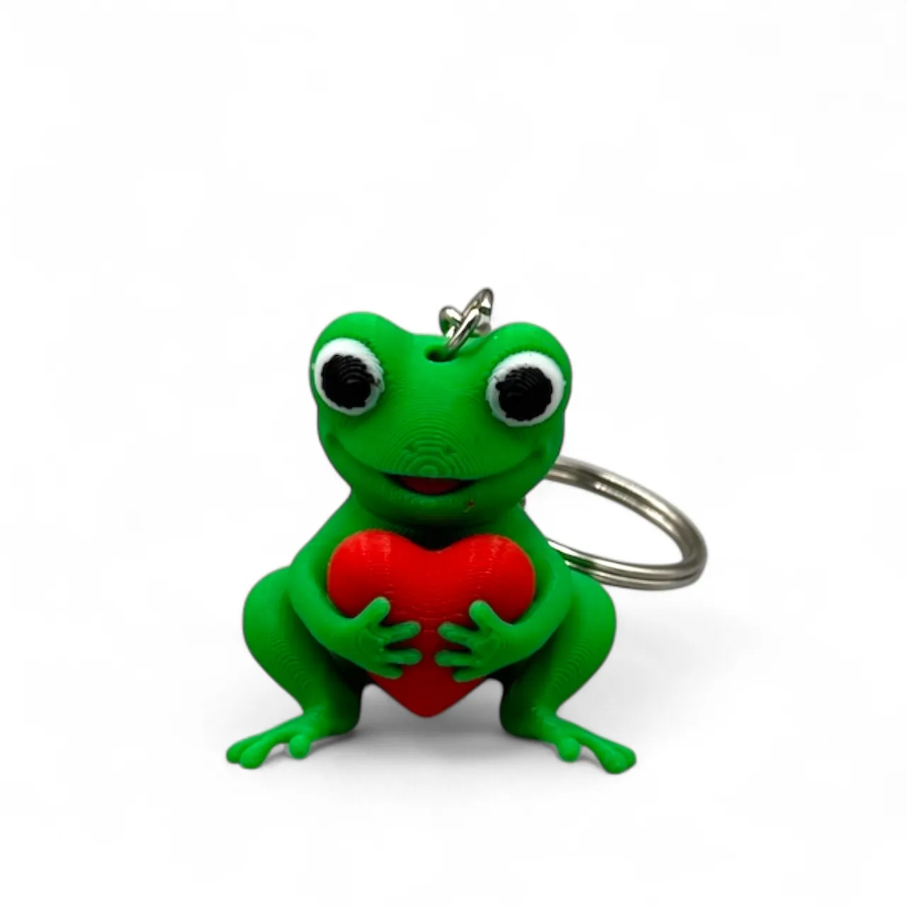Love Frog Duo: Figurine & Flexy Keychain