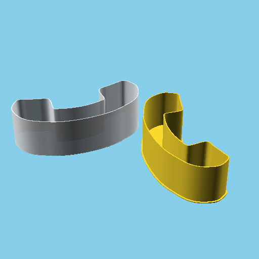 Phone Handset, nestable box (v1) 3D models download Creality Cloud