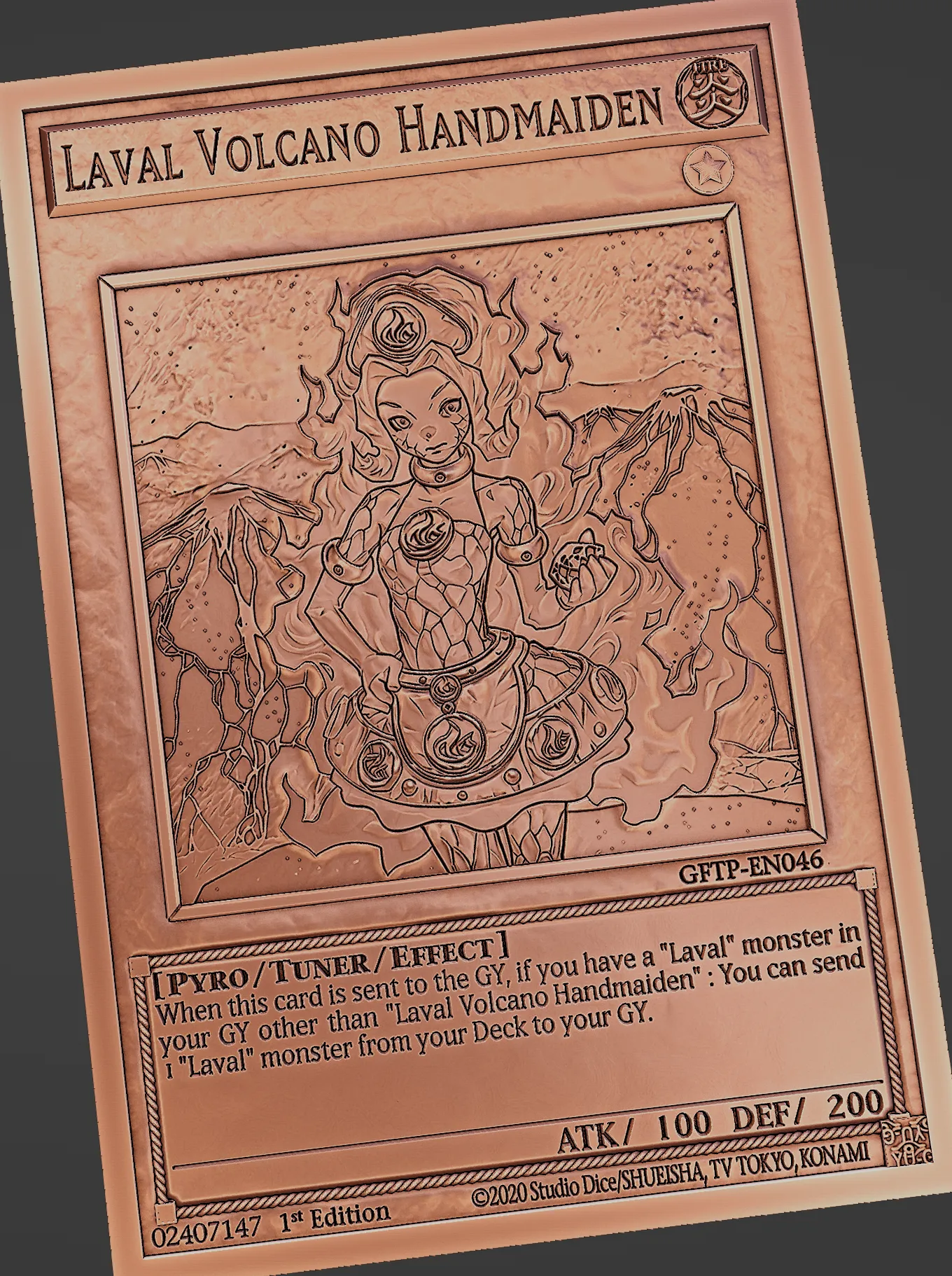 Free Other STL Download - Laval Volcano Handmaiden - yu-gi-oh!by  Wsonuchiha3D