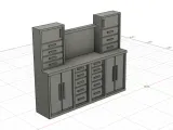 1/24 Cabinet de travail E / Workstation bench E-4