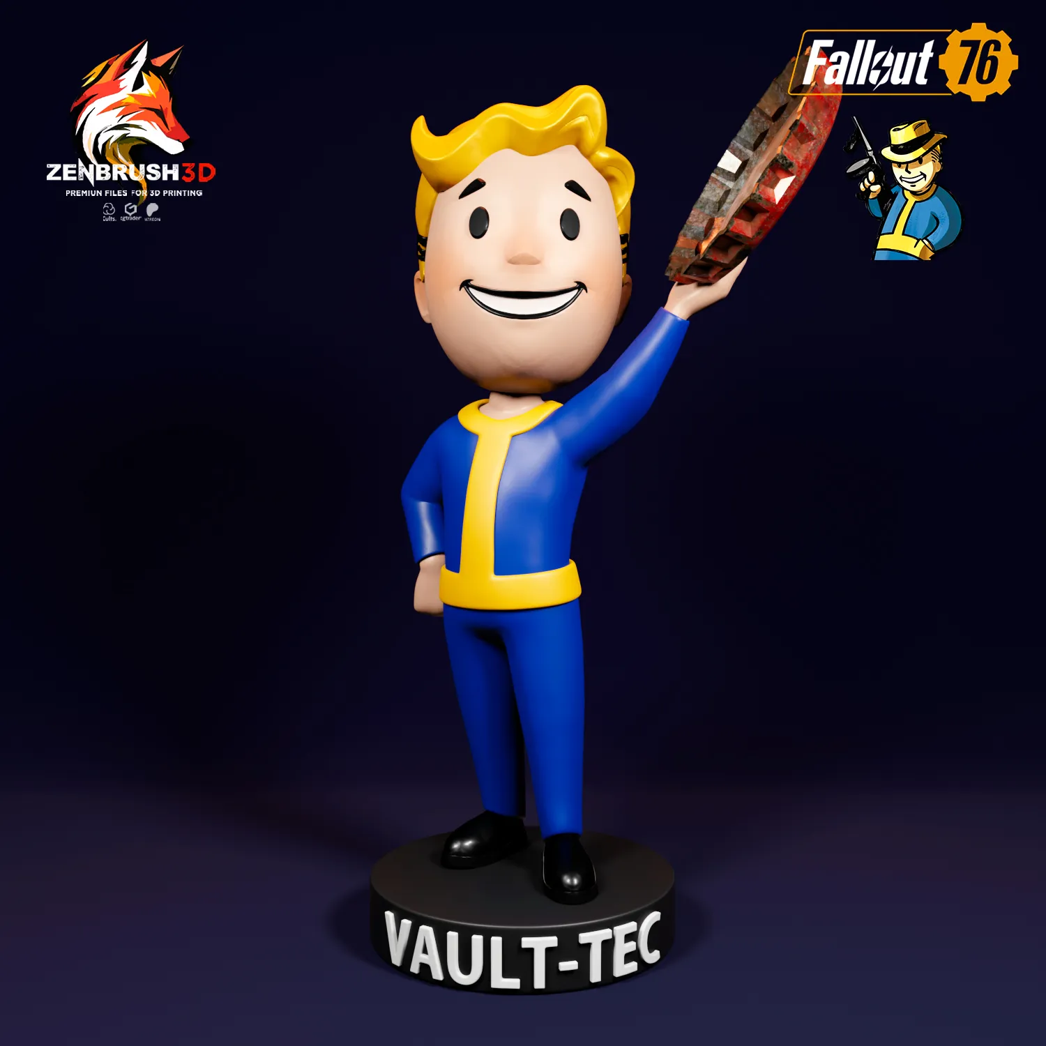 BOBBLEHEAD PACK 2 - FALLOUT 3D PRINTING - STL | 3D Models Download ...