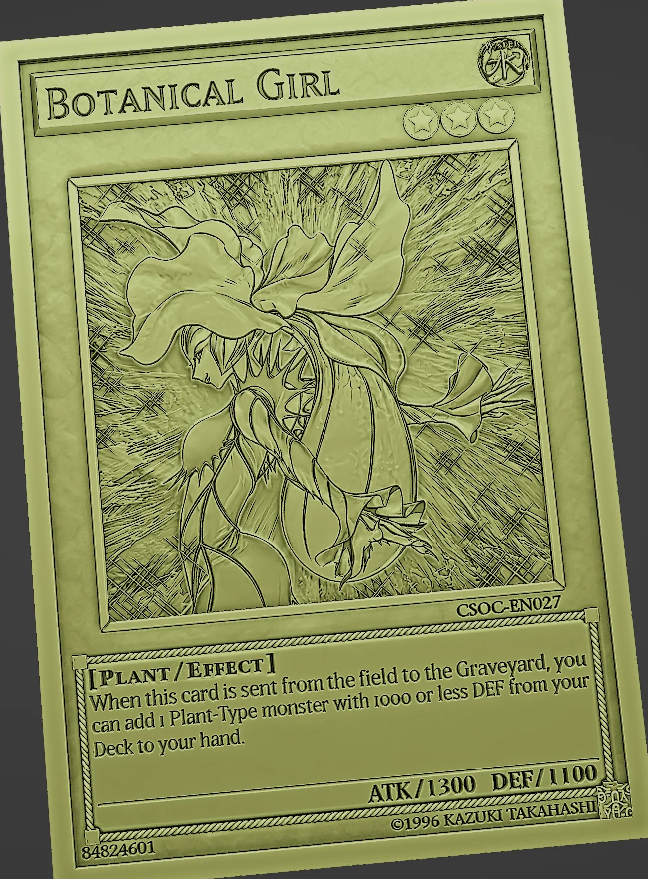 Other STL Download - BOTANICAL GIRL - YU-GI-OH!by Wsonuchiha3D