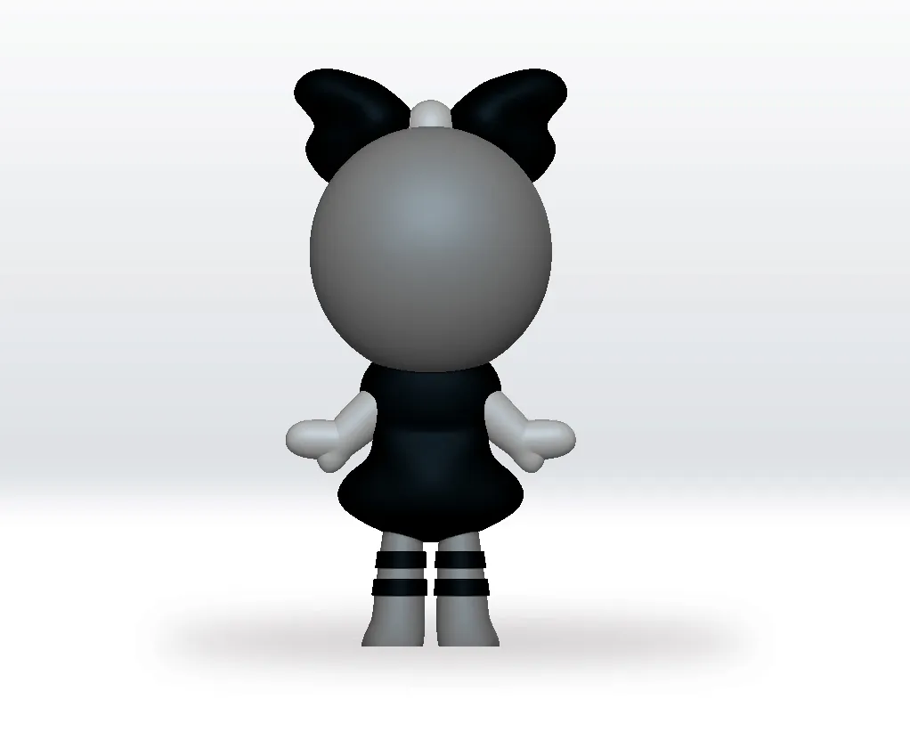 Vintage poppy STL Dandys World STL 3D Model Character Fanart