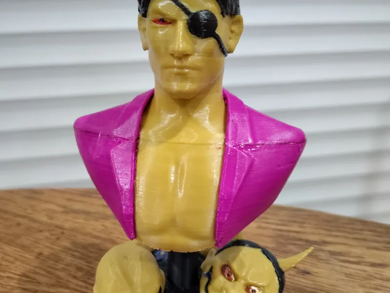 Yakuza Majima Goro Bust, hollowed and colorized