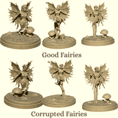 Fairies (Good and Corrupted) 3d model