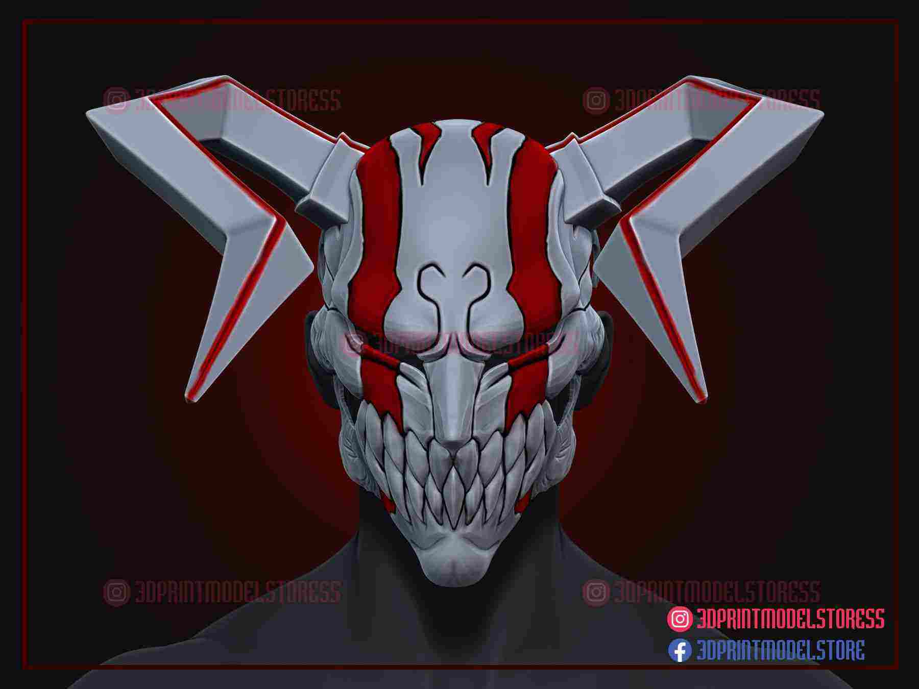 3D Print of The Whole Hollow Mask by 3DPrintModelStore
