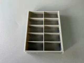 Toy Car Rack with grove for plexiglass