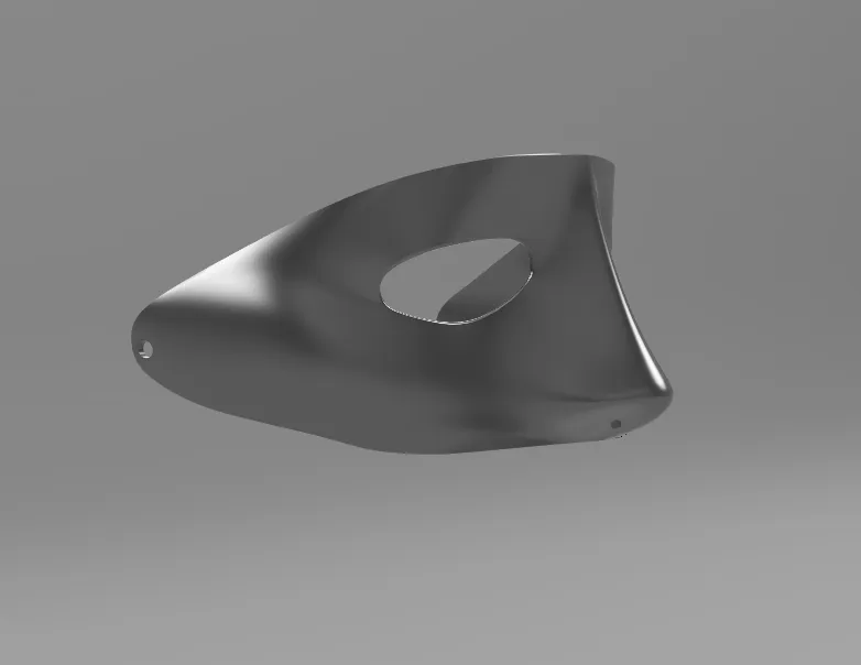Phantom Masker Zwart - Minimalistisch 3D-model