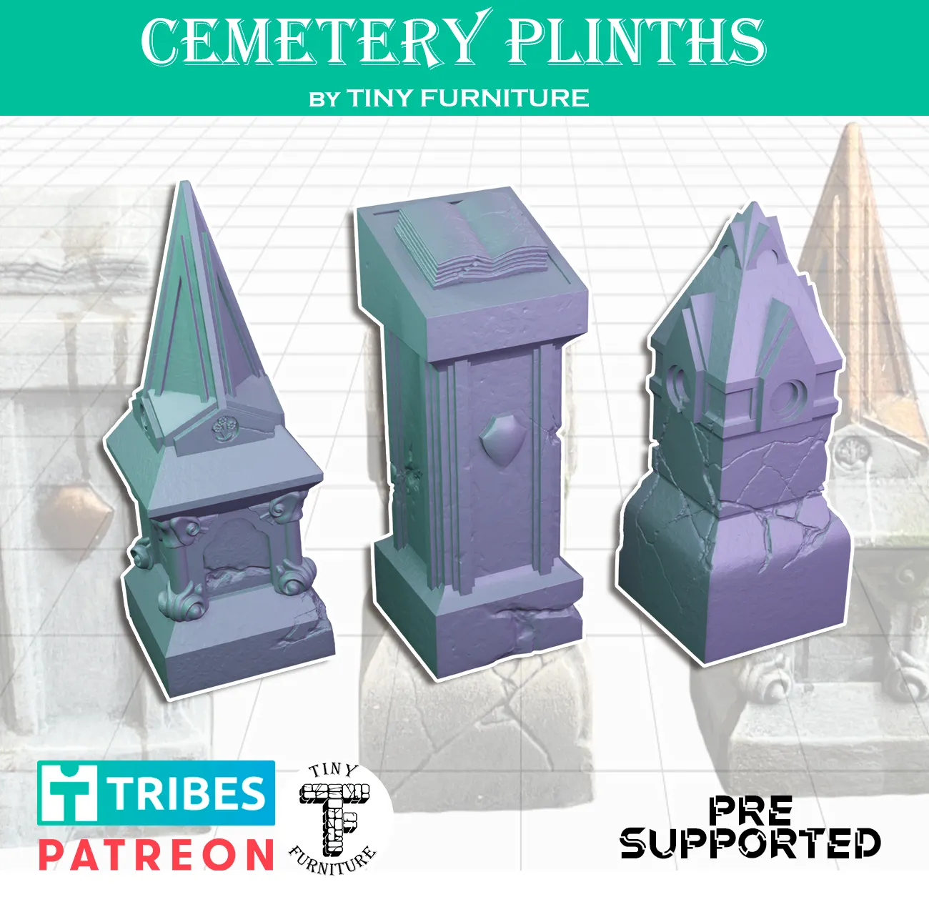 Cemetery plinths