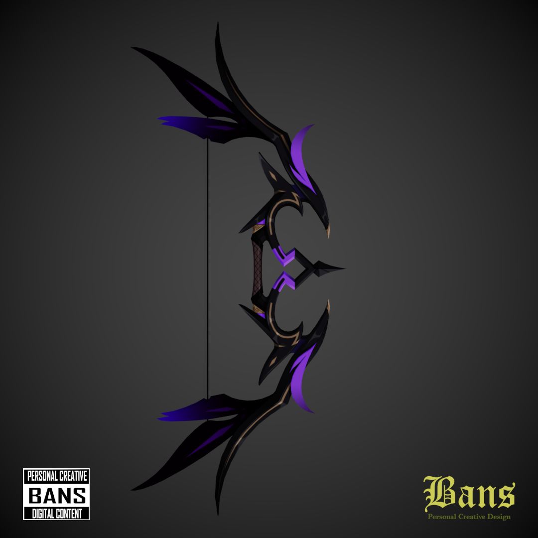 GENSHIN IMPACT MITTERNACHTS WALTZ BOW 3D models download Creality