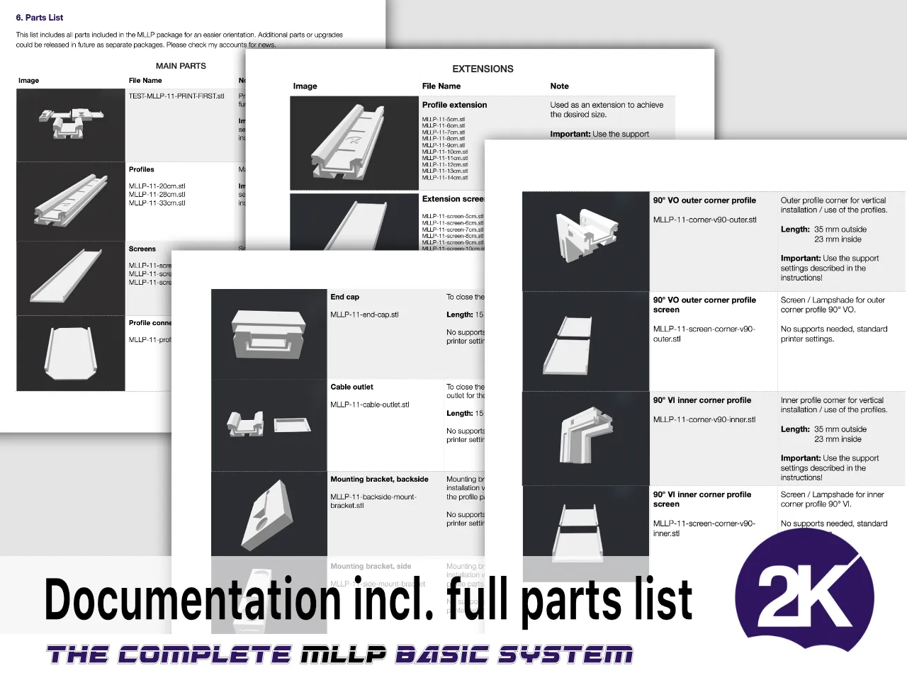The Modular LED Light Profile, MLLP 11 for LED light strips