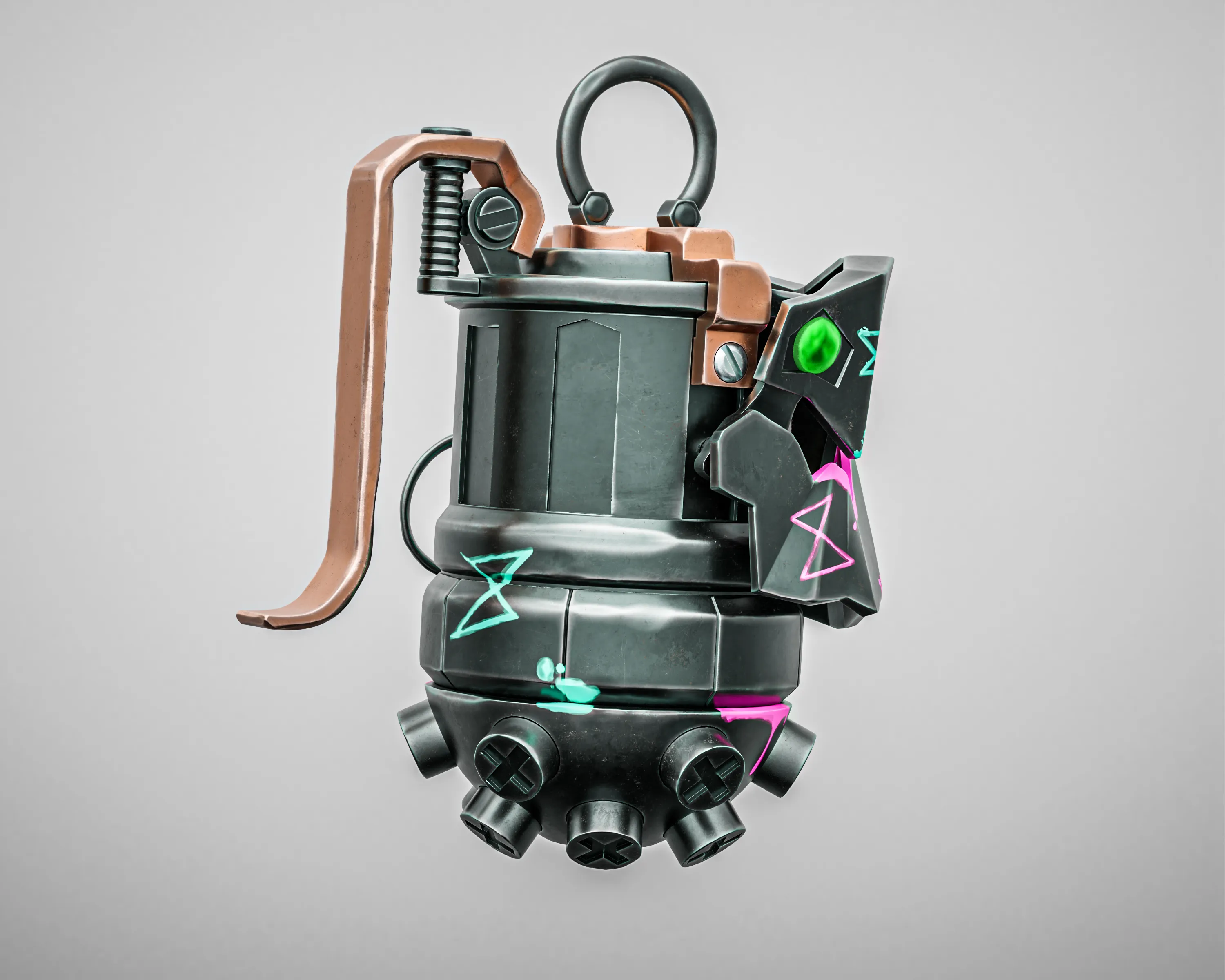 Jinx Chomper Grenade - 3D Printable STL Model