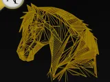 Horse - Geometric - 2D Wall Art Decor-0
