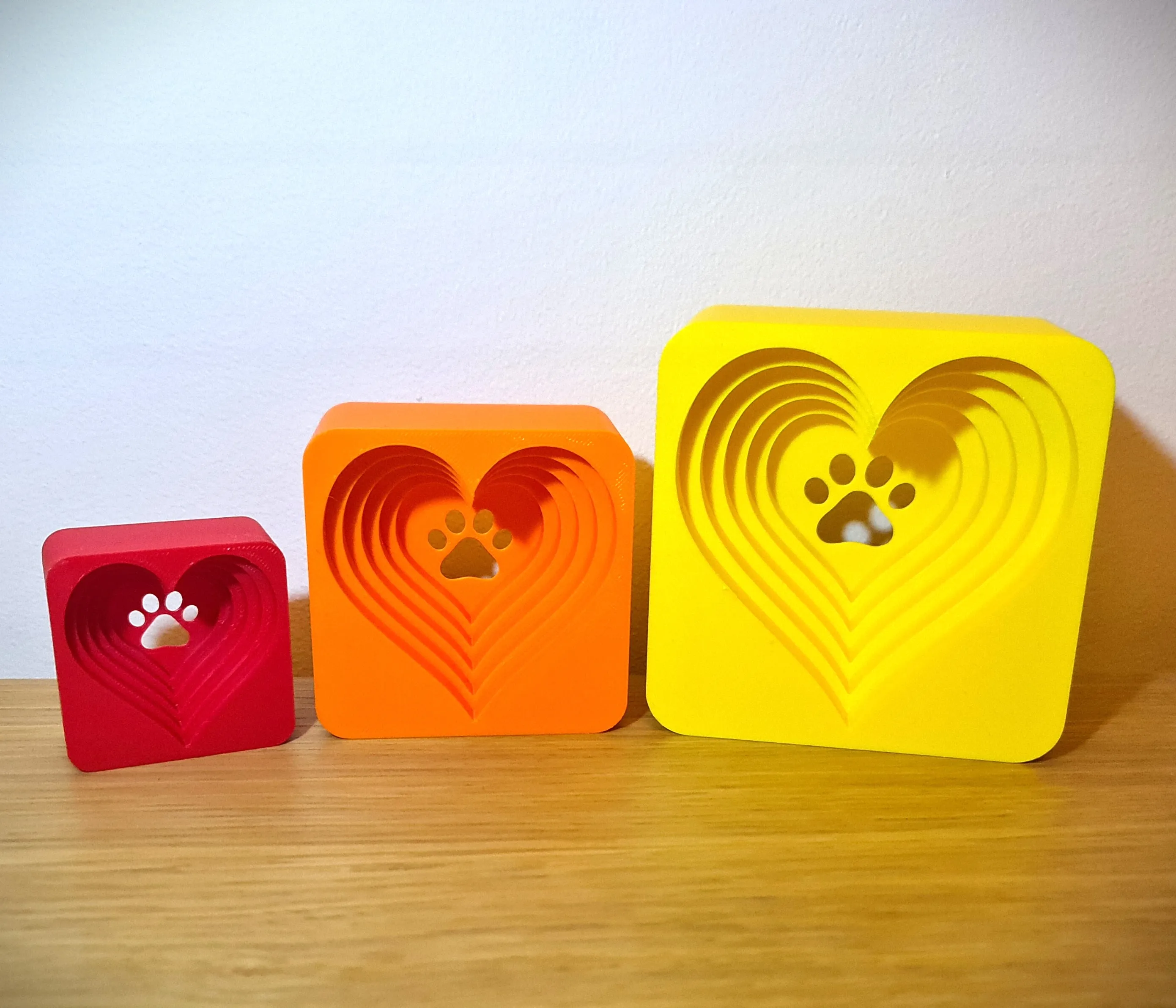 Pet Dog Cat Paw Print How Deep Is Your Love Valentine Gift