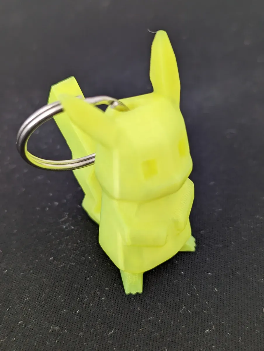 Low-Poly Pikachu - Remastered Keychain