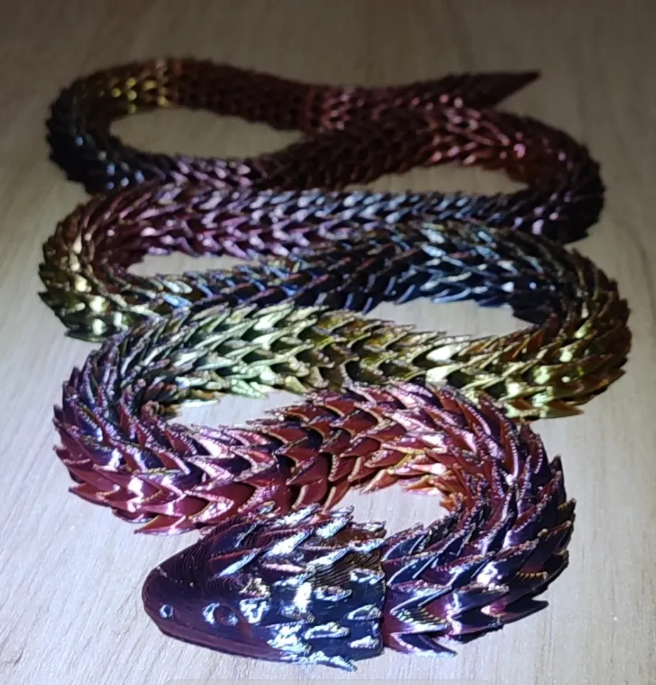 Ultra articulated Snake - Print in place