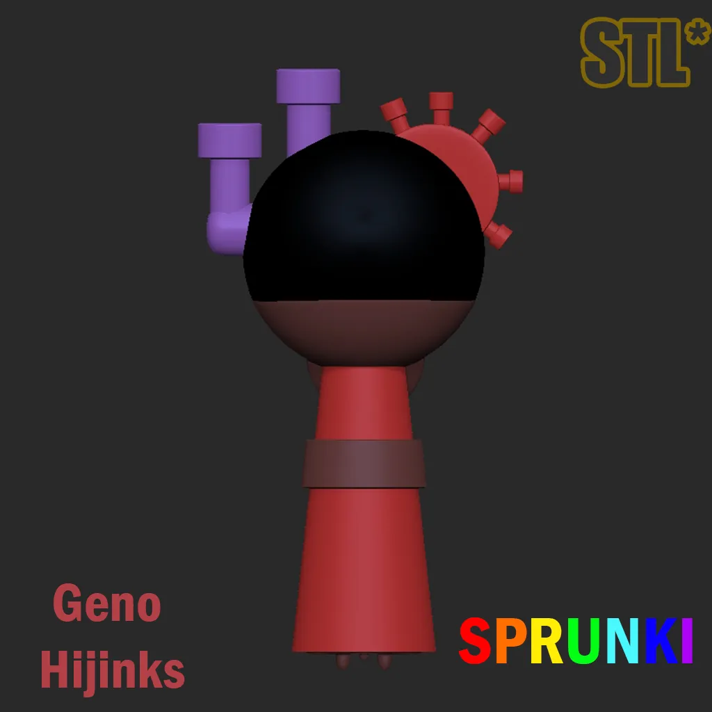 Sprunki Incredibox Geno Hijinks STL Sprunki 3D Character