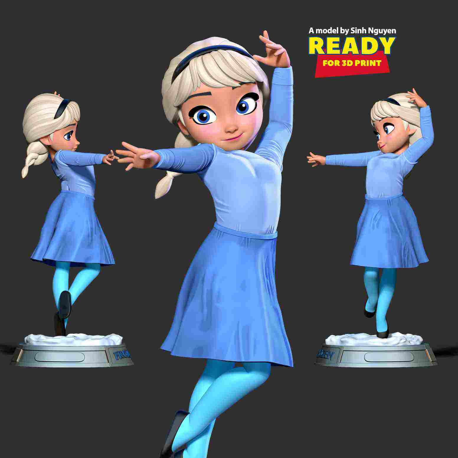 Young Elsa | 3D модели скачать | Creality Cloud