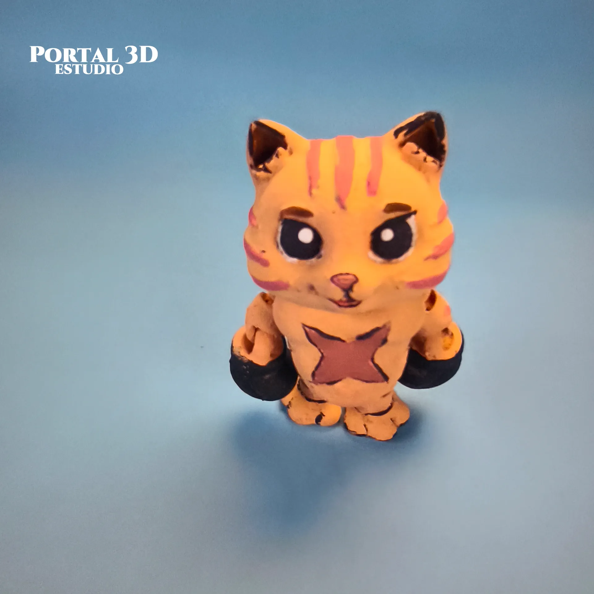 cat boxing articulated