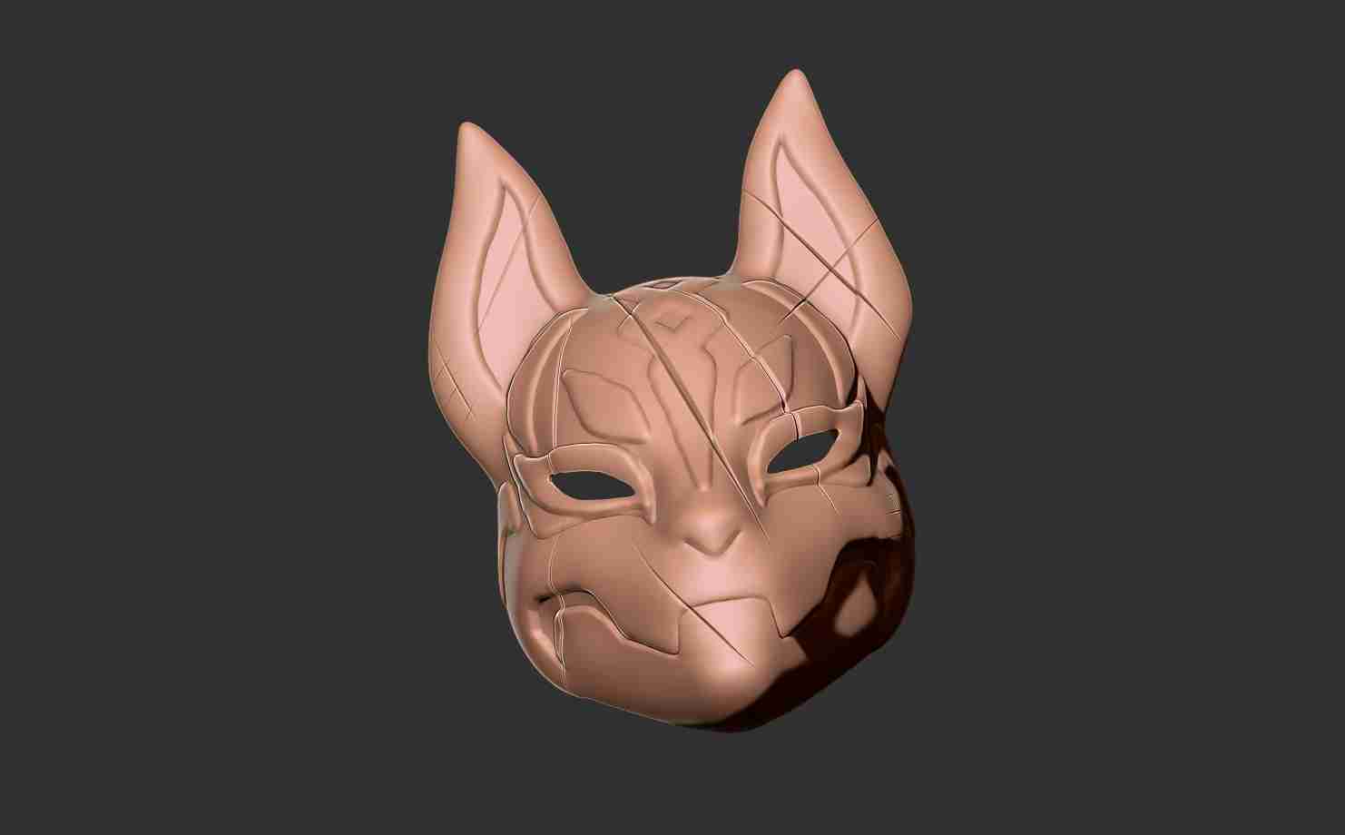 Fortnite Kitsune Drift Mask 3d Print Model 3d Models Download Creality Cloud