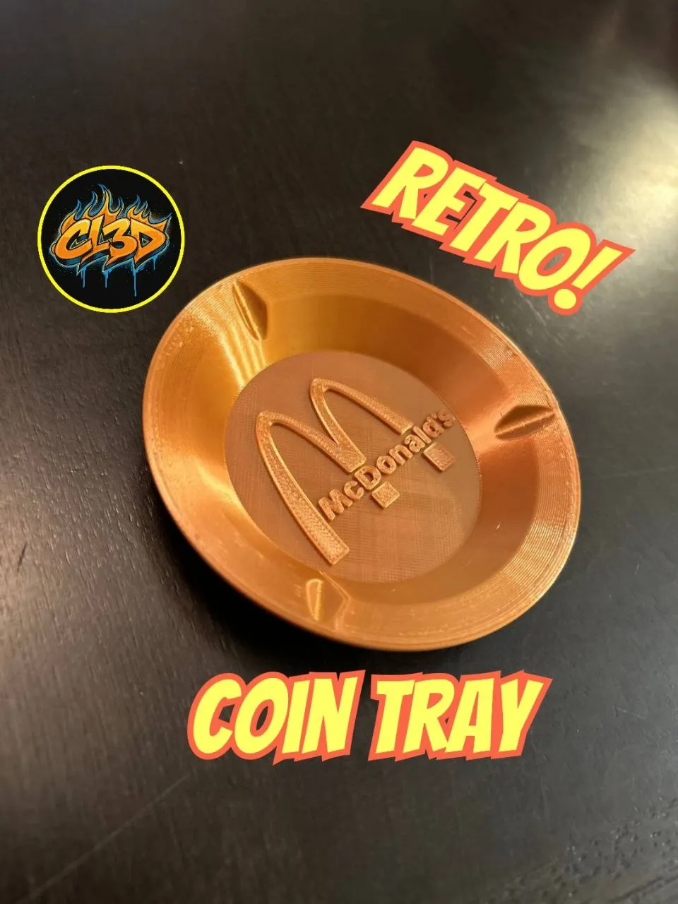 Retro McDonalds Ash Tray Coin Holder