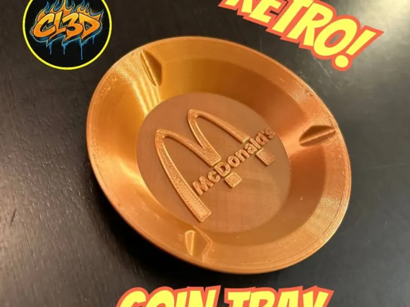 Retro McDonalds Ash Tray Coin Holder